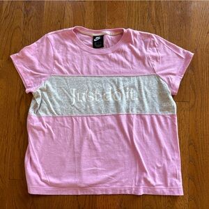 Nike Pink “Just do it” T-Shirt